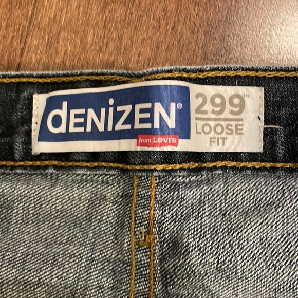 Denizen From Levi’s Men’s Loose Fit Distressed Jeans - Dark Blue Wash 36X30 - Picture 7 of 16